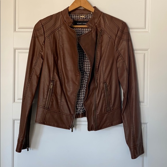 Bomber style pleather jacket - Picture 2 of 3